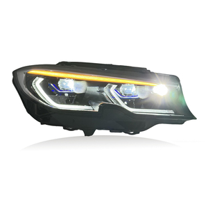 SJC Auto nuovo aggiornamento tre colori drl fari commutabili per BMW 3 serie G20 G28 19-22 giallo bianco ambra fari Laser - Product Image 6