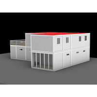 Portable haute qualité boîte d'emballage conteneur maison prix usine plusieurs utilisations maison en conteneur avec plate-forme maison détachable