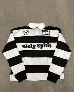 T-Shirt <span class=keywords><strong>Polo</strong></span> da Uomo in Cotone Pesante 320 GSM con Logo Personalizzato, Manica Lunga, Colletto, Streetwear, Maglietta a Righe Orizzontali per Uomo - Product Image 5