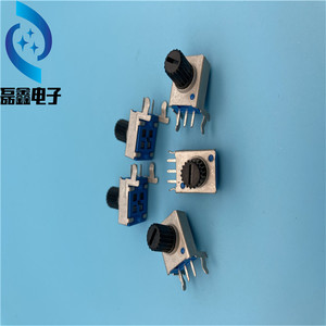 Potentiomètre rotatif simple RV0932 10K 50K 100K à axe moleté, résistance réglable pour l'électronique - Product Image 3