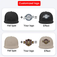 Ukuran 56/57/58/59/60/62/64cm topi Snapback olahraga pinggiran datar Gorra kualitas tinggi untuk pria topi sesuai pesanan datar