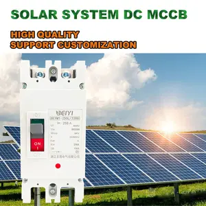 CE certificazione 1P 2P 3P 4P 550V 1000V tensione mccb interruttore 80A 100A 160A 200A 250A 400A PV interruttore solare dc