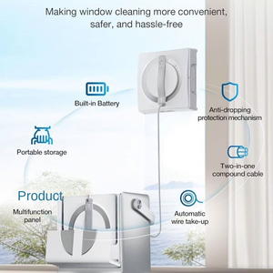 หุ่นยนต์ทำความสะอาดกระจก ECOVACS W2 PRO OMNI พร้อมแท่นชาร์จพกพา OMNI Station, ระบบป้องกันการตก 800N, สำหรับบ้าน/โรงแรม/สำนักงาน - Product Image 3