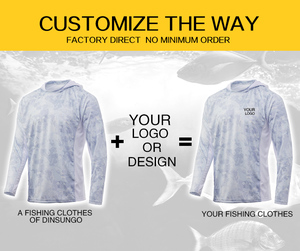 Camicia da pesca a maniche lunghe personalizzata felpa con cappuccio serie Design Fishing Set UPF50 + protezione UV camicia da pesca con cappuccio ad asciugatura rapida - Product Image 3