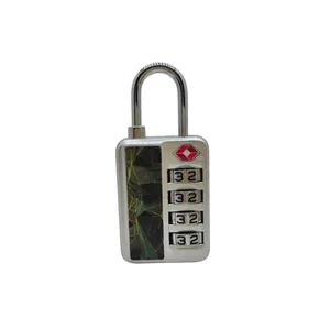 Security Zinc Alloy TSA Approved 4 Dial Combination Password Lock Travel Luggage Lock