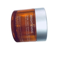 Pots et contenants cosmétiques ronds vides en plastique PETG 50g avec couvercles à vis pour soins de la peau, crème pour les yeux et masque facial