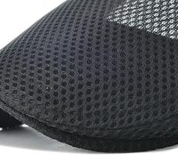 Gorra de Estilo Newsboy Unisex para Adultos, Malla Vintage, Bordado 3D, Ajustable, 100% Algodón, Transpirable, para Uso Casual de Verano al Aire Libre, con Espacio para Cola de Caballo