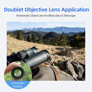 Obiettivo Acromatico a Doppia Lente per Binocoli e Telescopi, Oculare in Vetro Ottico K9 ad Alta Precisione 51mm, Disponibile OEM - Product Image 4