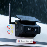 Kamera Mundur Nirkabel WIFI Tenaga Surya HD720P untuk Truk Berat, Bus, RV, Mobil, Kamera Tahan Air dengan Penglihatan Malam, Baterai Terpasang 9600mAh