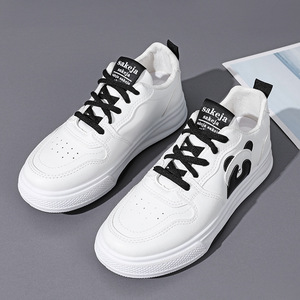 Baskets d'hiver pour femmes 2025 – Nouveau style à motif écossais, lacets avant, simples, polyvalentes, blanches, décontractées, à semelle épaisse et légères - Product Image 6