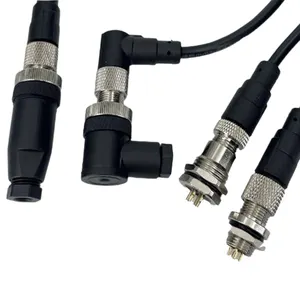 Wholesale Customization Of M8 M12 Extension Cable Components Sensor Power Cable Components PUR Molded Waterproof Connectors