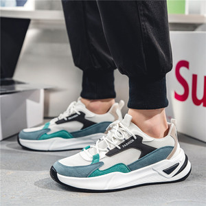 Nouvelles baskets de sport décontractées pour hommes, style Hong Kong, tendance, à semelle épaisse, en maille EVA, colorblock, collection Printemps-Automne 2026 - Product Image 3