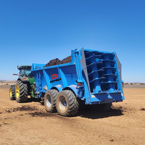 16 rimorchi cubici di Dumping idraulico per il trasporto agricolo del trattore suolo granelli di sabbia di letame pollame uso dell'azienda agricola del bestiame - Product Image 6