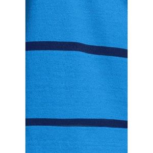 Chemise de rugby à manches longues pour homme FOXA, bleu rayé, coupe classique, col rabattu en coton - Product Image 2