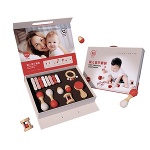 Juego de instrumentos de percusión Orff modernos de fábrica al por mayor, juego de instrumentos musicales de juguete de madera para bebés de 6 uds para niños pequeños - Product Image 1