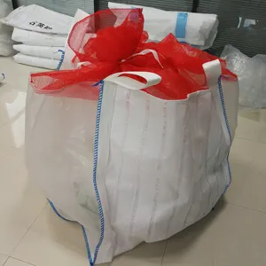 공장 1 톤 1.5 톤 2 톤 통풍 메쉬 pp 짠 fibc 점보 가방 1000kg 포장 장작 양파 감자 채광 자루 돌