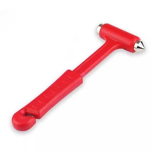 Martillo de Emergencia Rojo de ABS, Herramienta de Seguridad para Romper Ventanas de Automóviles, para Escape de Vehículos - Product Image 2