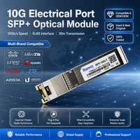 Sfp-10g-t Rj45 Transceiver Serat Optik Tembaga Jaringan Ip 30m Penggunaan Pusat Data Garansi 3 Tahun Chip Marvell