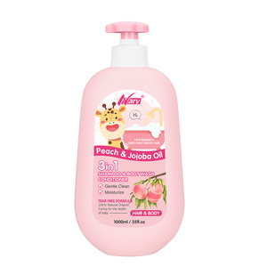 Gel de Ducha, Champú y Acondicionador 3 en 1 para Bebés Nary OEM/ODM, 1L, Aroma a Melocotón y Aceite de Jojoba, No Irrita, Sin Lágrimas, Seguro - Product Image 6