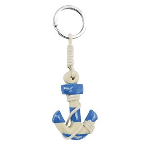 Portachiavi in Metallo Personalizzato con Apribottiglie, Portachiavi con Logo Personalizzato a Forma di Ancora - Product Image 1