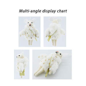 Handmade Cảm Thấy Kangaroo Động Vật Búp Bê Trang Trí Dễ Thương Chuột Mặt Dây Chuyền Cho Cây Giáng Sinh Tùy Chỉnh Khác Giáng Sinh Trang Trí - Product Image 6