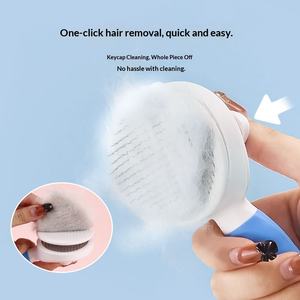 Peine Premium Autolimpiable de Acero Inoxidable Resistente al Óxido con Puntos para Eliminar el Pelo Largo de Gatos y Perros, Cuidado Diario del Pelo Flotante - Product Image 3