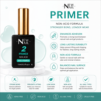 Lot de vernis gel UV 15 ml pour salon de manucure, marque privée, longue tenue, avec préparateur déshydratant, primer non acide et top coat gel pour capsules.