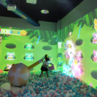Systèmes interactifs de cartographie de projection de mur et de sol de réalité augmentée 3D pour les jeux de parc à thème magique de terrain de jeu d'intérieur