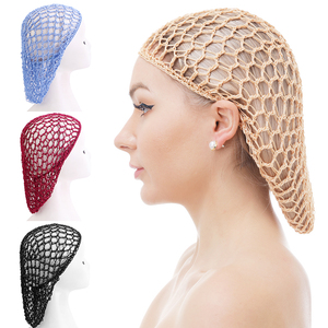 Coloré reniflard Crochet rayonne cheveux accessoires filet à cheveux <span class=keywords><strong>Snood</strong></span> pour cheveux longs bonnet de couchage - Product Image 2