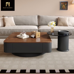 Tavolino da Caffè Rotondo in Legno di Design Italiano <span class=keywords><strong>con</strong></span> Pinguino, Tavolino da Tè <span class=keywords><strong>Moderno</strong></span>, Arredamento di Lusso per <span class=keywords><strong>Soggiorno</strong></span> - Product Image 3