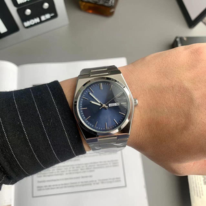 2025 nuevo reloj informal de negocios para hombres con cristal de zafiro, correa de acero inoxidable, reloj de cuarzo con manecillas luminosas - Product Image 4