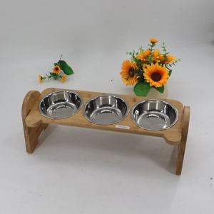 Fabricante atacado Food Drinking <span class=keywords><strong>Bowl</strong></span> <span class=keywords><strong>Dog</strong></span> <span class=keywords><strong>Bowl</strong></span> OEM Logotipo Madeira para Cães - Product Image 5