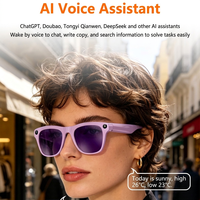 Nouvelles lunettes caméra 8MP intelligentes avec IA, assistant vocal, reconnaissance photo et enregistrement photographique