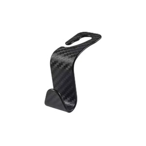 Car Seat Back Carbon Fiber Textured <b>Hooks</b> 30kg Load Capacity Multi Functional Rear Seat <b>Hooks</b> For Car Interior Storage - Product Image 2