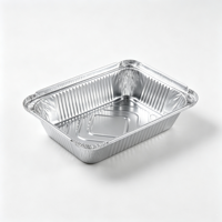 Boîte à lunch en aluminium résistant aux hautes températures, compatible four, récipient en aluminium non revêtu pour la cuisson au four