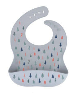 Babero de Silicona para Bebé, Impermeable, Suave, con Estampado, Delantal para la Hora de Comer de Niños Pequeños, Diseño 007, Logotipo Personalizado, Venta al Por Mayor - Product Image 2