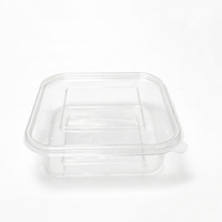 Boîte alimentaire en plastique avec couvercle, emballage de luxe pour gâteaux et pâtisseries, boîte transparente pour desserts et muffins