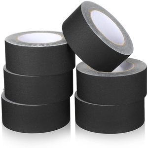 Nastro Adesivo Nero Non Riflettente, Nastro in Tessuto Opaco Senza Residui, Impermeabile, Facile da Strappare per Palcoscenico - Product Image 1
