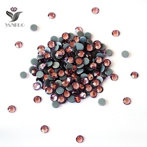 De diseño de moda <span class=keywords><strong>Lt</strong></span> amatista de cristal piedras Strass y cristales Thermo diamantes de imitación - Product Image 1
