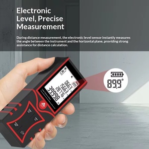 Télémètre laser à faisceau rouge de 80 m, batterie Li rechargeable par USB, fonction vocale, fonction d'angle électronique - Product Image 2