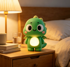 Veilleuse créative personnalisée ODM en forme de dinosaure, lampe de chevet pour enfants avec protection oculaire lumineuse, jouet et cadeau interactif à commande manuelle - Product Image 3