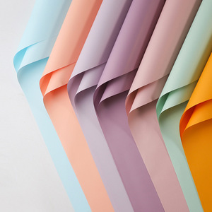 Design Golden <b>Edge</b> Wholesale <b>Plastic</b> Waterproof Frame Gift for Packaging Floral OEM Custom Bouquet Flowers Wrapping Paper - Product Image 2