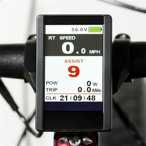 Display LCD TFT a colori Greenpedel 24V 36V 48V 72V per e-bike con schermo grande - Product Image 3