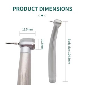 Pieza de mano quirúrgica profesional de alta velocidad con fibra óptica LED y escape trasero de 45 grados para extracción de dientes mudos impacéticos, CE - Product Image 4