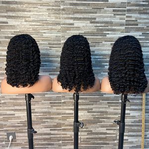 Perruque indienne vierge naturelle de 30 à 40 pouces, cheveux humains, perruque frontale sans colle HD 13x6, perruques bouclées blondes pour femmes noires - Product Image 2