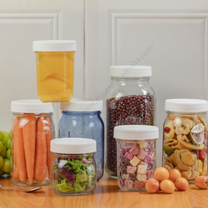 Venta al por Mayor de Frascos de Vidrio Personalizados para Condimentos, Frascos Pequeños Tipo Mason de 4oz, 8oz, 12oz y 1 Galón con Tapas de Silicona - Product Image 5