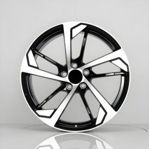 Nouvelles jantes en alliage d'aluminium forgées en deux parties, 18-21 pouces, 5 branches, trous RS3, finition noire, 5x120/112, pour <span class=keywords><strong>Audi</strong></span> SQ5 RS Q8 A4 B7 et Magotan - Product Image 2