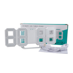 리모컨 포함 LED 3D 디지털 벽시계, 가정 거실용 대형 모던 야간 조명 알람 시계 - Product Image 5