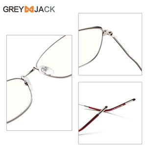 Monture de lunettes Greyjack Butterfly pour femmes, monture complète, protection anti-lumière bleue, verres AC, origine Taizhou - Product Image 3