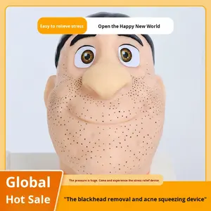 Giocattolo Antistress Realistico per Spremere Brufoli, Modello Testa Grande, Estrattore di Acne, Spingi-Punti Neri, in Plastica, per Ansia e Depressione - Product Image 2